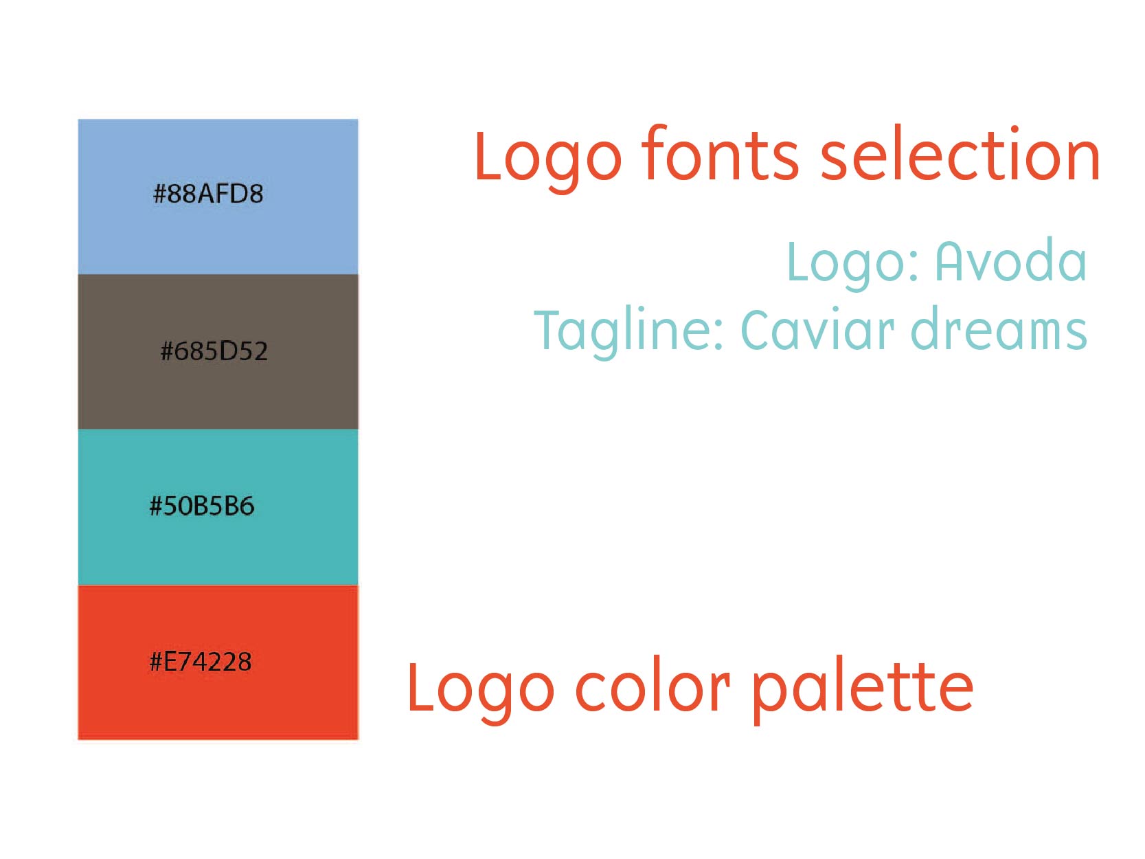 Fonts and Color Palette